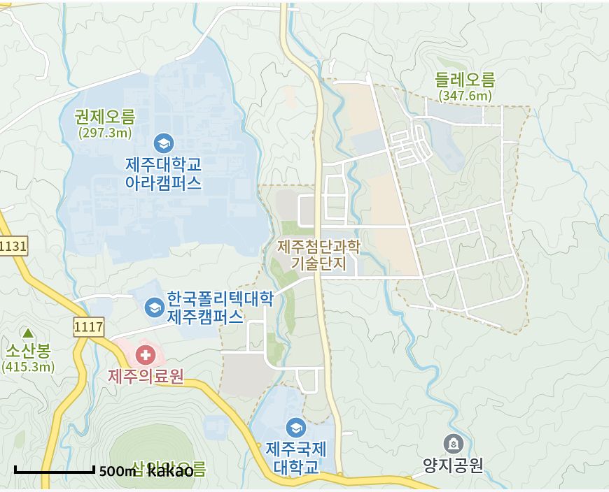 지도 블록 표시 예시